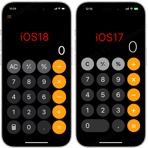 iOS 18计算器